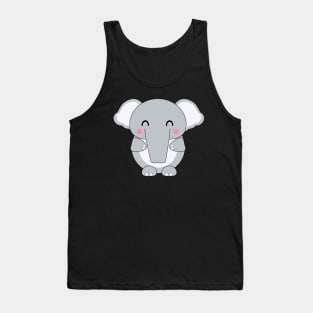 Cute Baby Elephant Tank Top